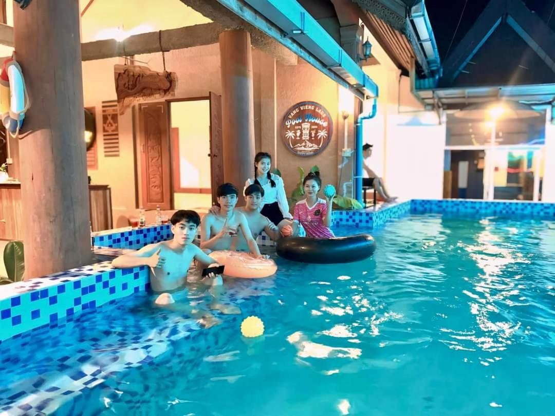 Vangvieng Pool House Hotel วังเวียง ภายนอก รูปภาพ